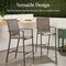 Best Choice Products Outdoor Barstools Set of 2, Bar Height Patio Chairs w/ All-Weather Mesh